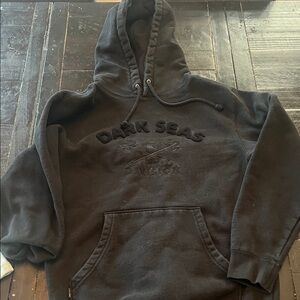 Dark Seas Black Hoodie for Men